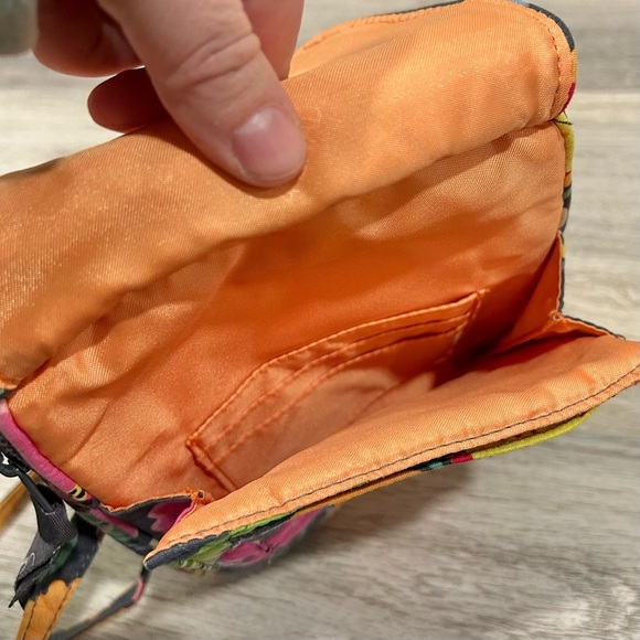 Vera Bradley Jazzy Blooms Bright Small Multi Compartment Crossbody Bag Purse - Picture 7 of 14